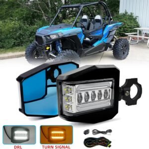 Shocklight LED & DRL UTV/ATV Side Rear View Mirrors