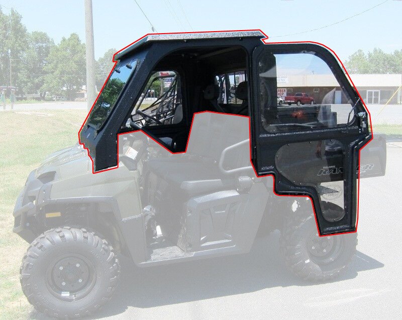 Steel Complete Cab Enclosure System with Windows & Doors